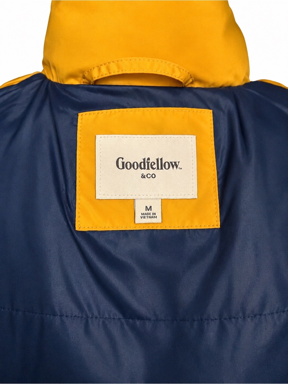 Goodfellow & Co Men’s Mustard Yellow Puffer Vest Size M Utility - Picture 4 of 5